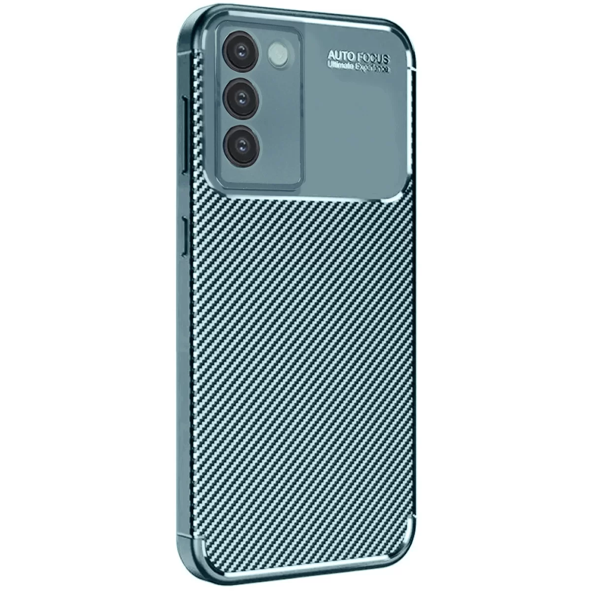 Newface Vivo V30 Lite 4G Kılıf Auto Focus Karbon Kapak - Koyu Yeşil