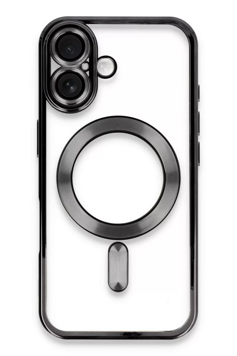 Newface Apple iPhone 16 Kılıf Kross Magneticsafe Kapak - Siyah