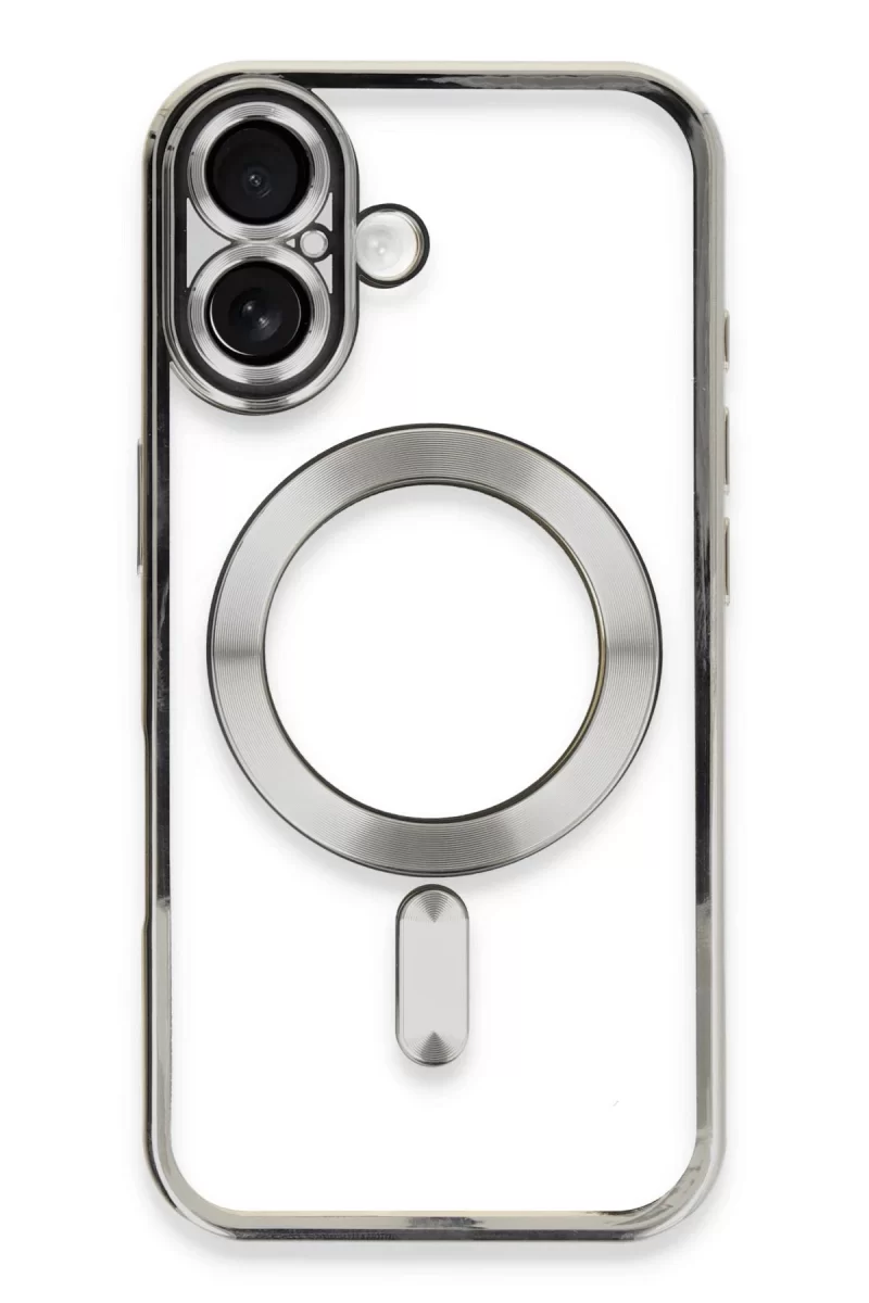 Newface Apple iPhone 16 Kılıf Kross Magneticsafe Kapak - Gümüş