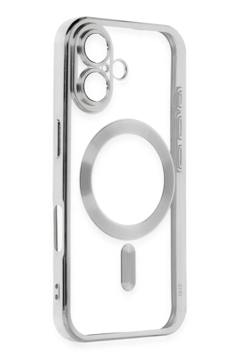 Newface Apple iPhone 16 Kılıf Kross Magneticsafe Kapak - Gümüş