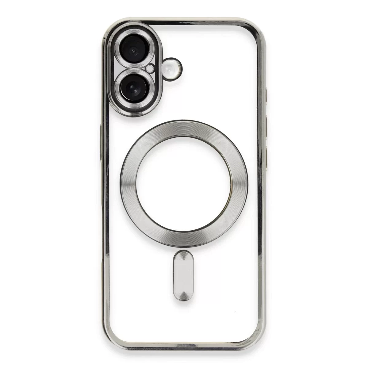 Newface Apple iPhone 16 Kılıf Kross Magneticsafe Kapak - Gümüş