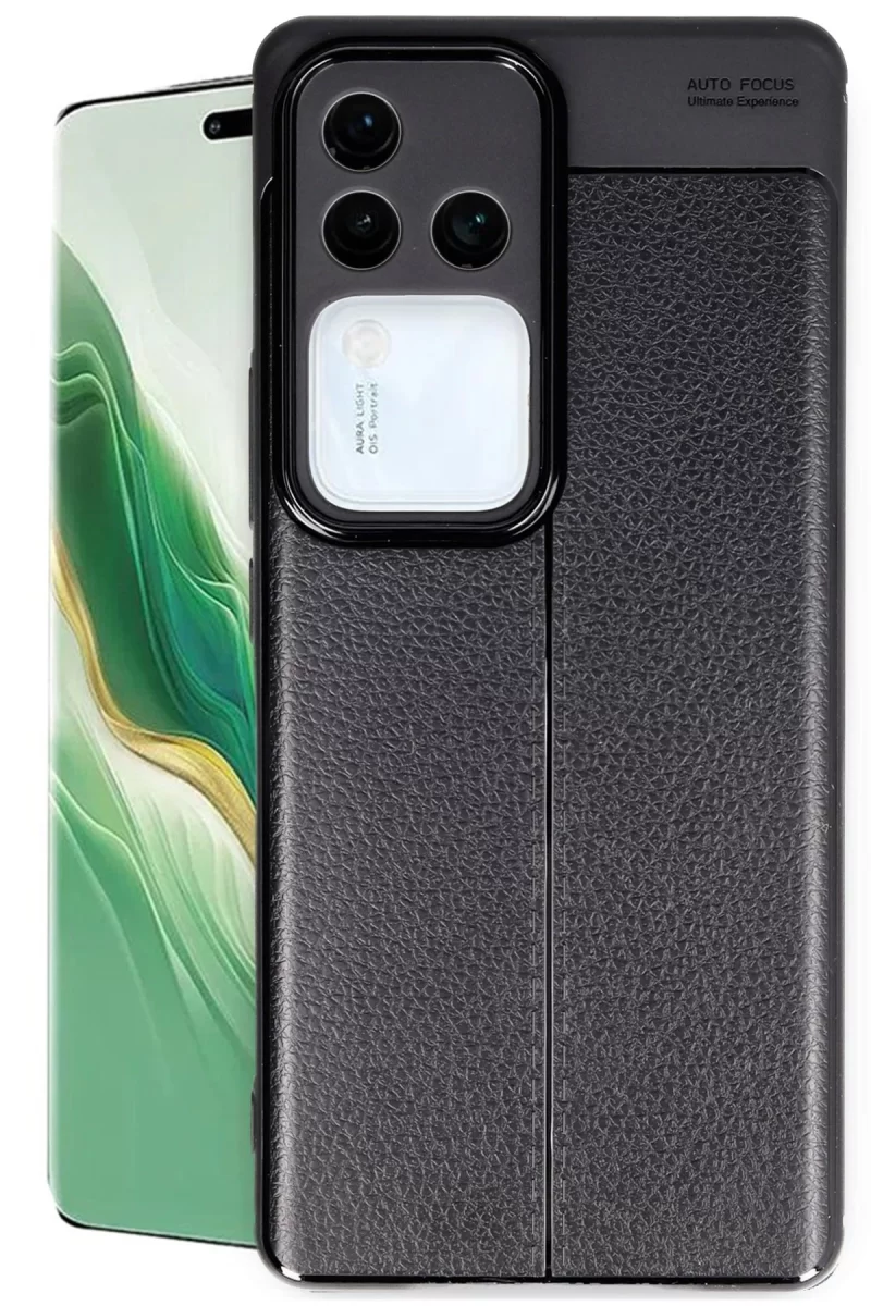 Newface Vivo V30 5G Kılıf Auto Focus Kapak - Siyah