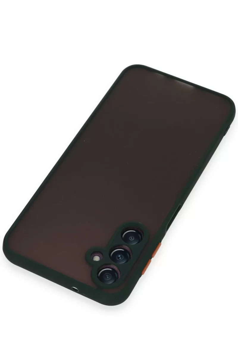 Newface Samsung Galaxy A25 5G Kılıf Montreal Silikon Kapak - Yeşil