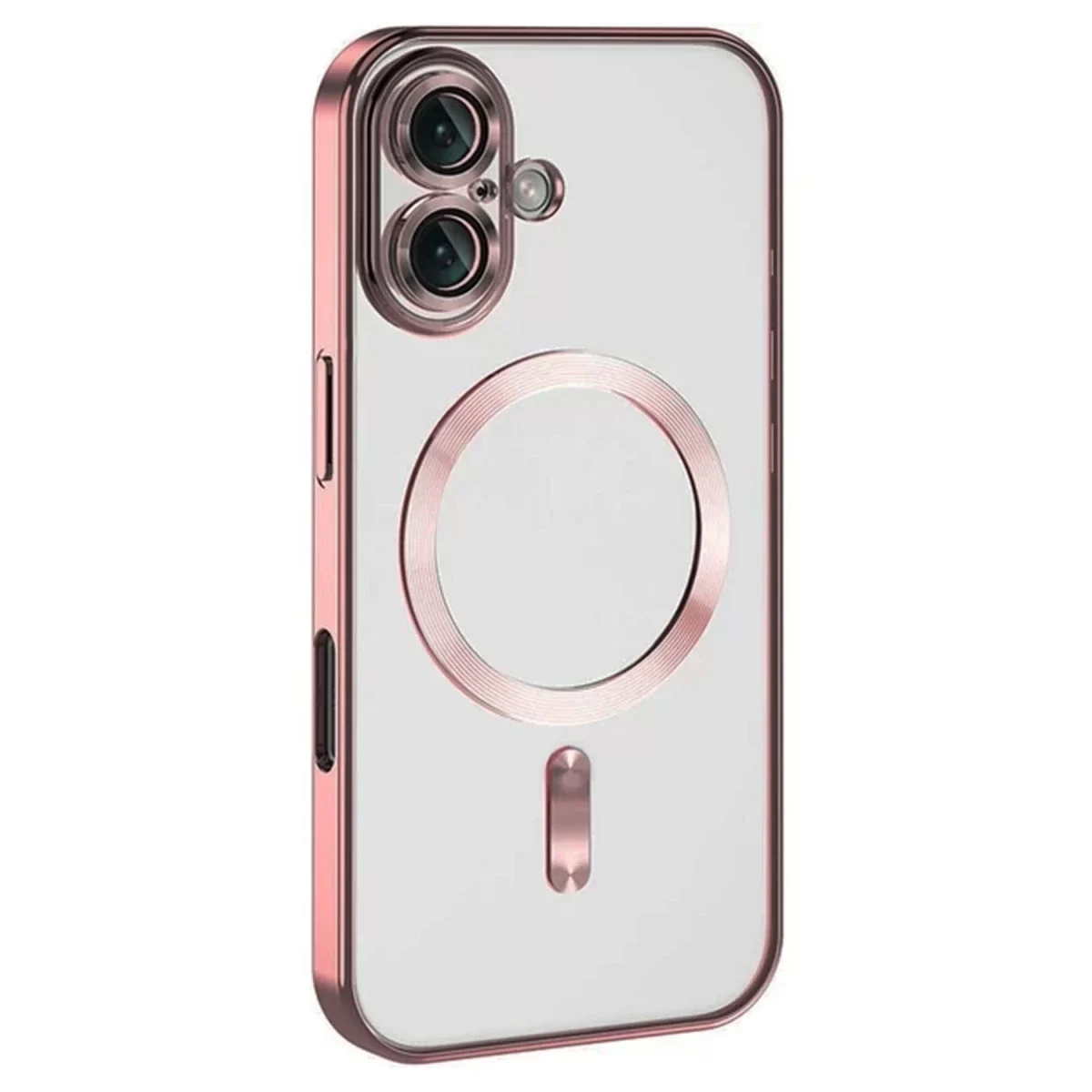 Newface Apple iPhone 16 Kılıf Kross Magneticsafe Kapak - Pembe