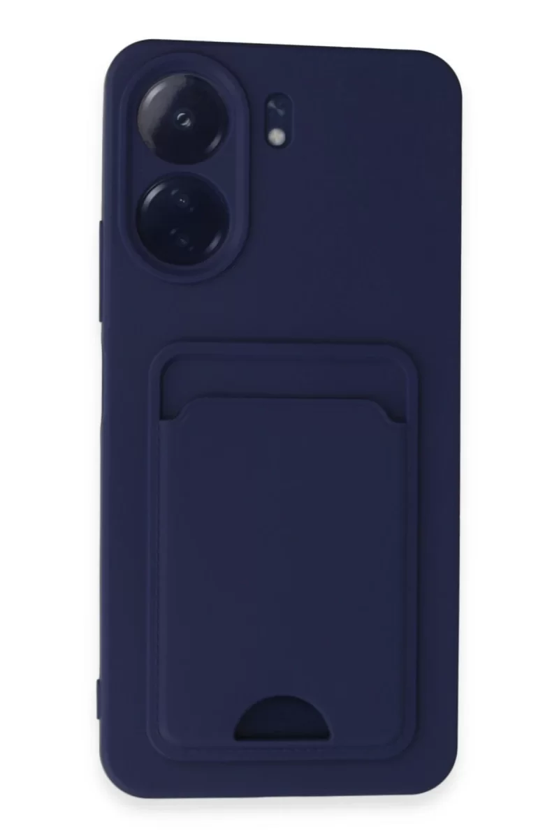 Newface Xiaomi Redmi 13C Kılıf Kelvin Kartvizitli Silikon - Lacivert