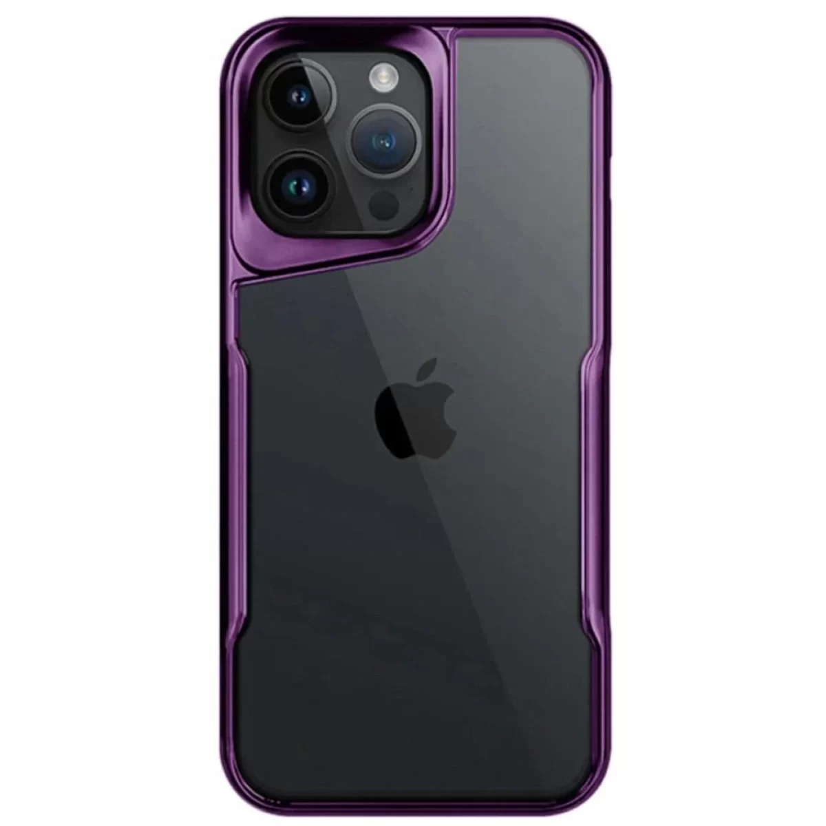 Newface Apple iPhone 14 Pro Max Kılıf Boyi Silikon Kapak - Derin Mor