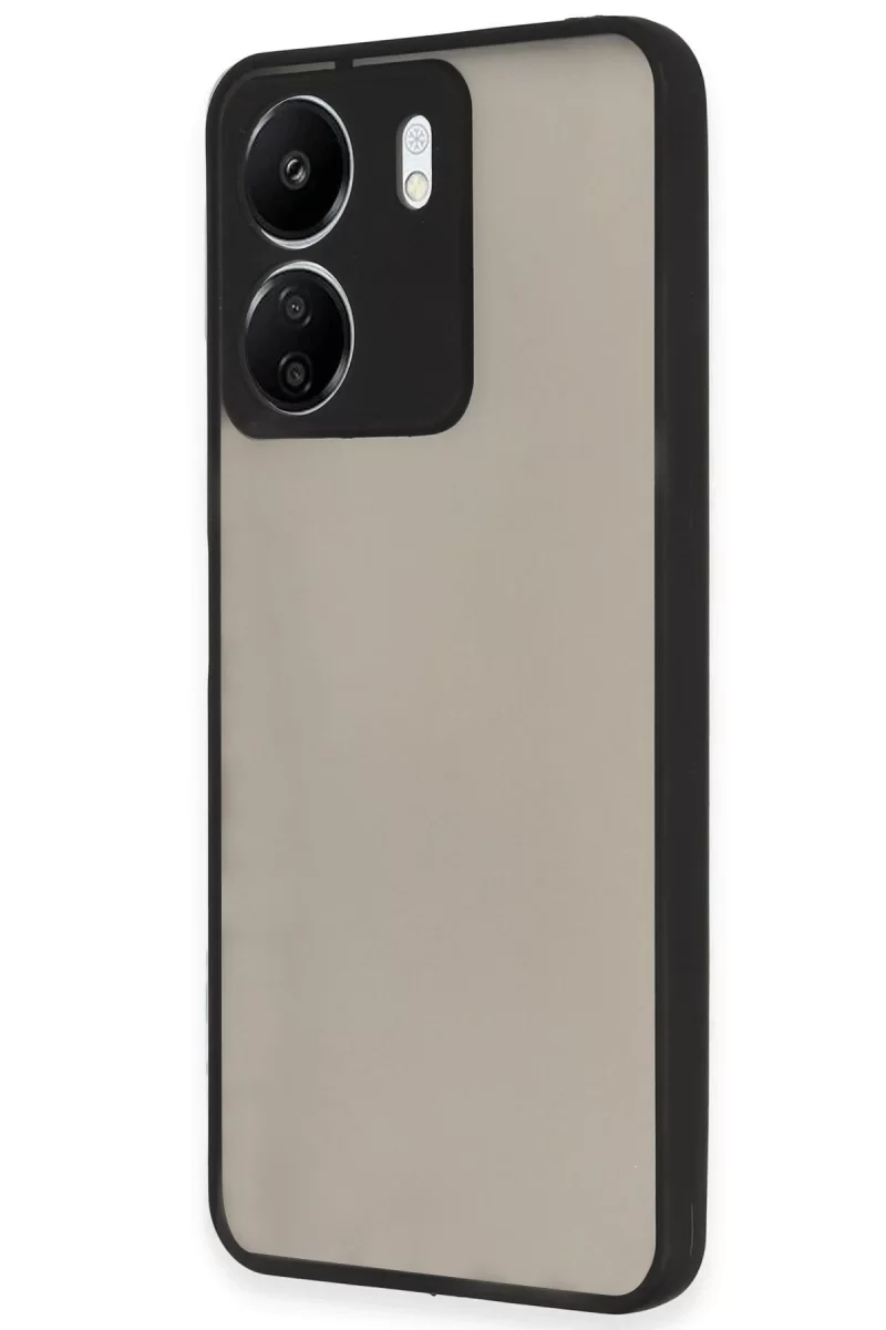 Newface Xiaomi Redmi 13C Kılıf Montreal Silikon Kapak - Siyah