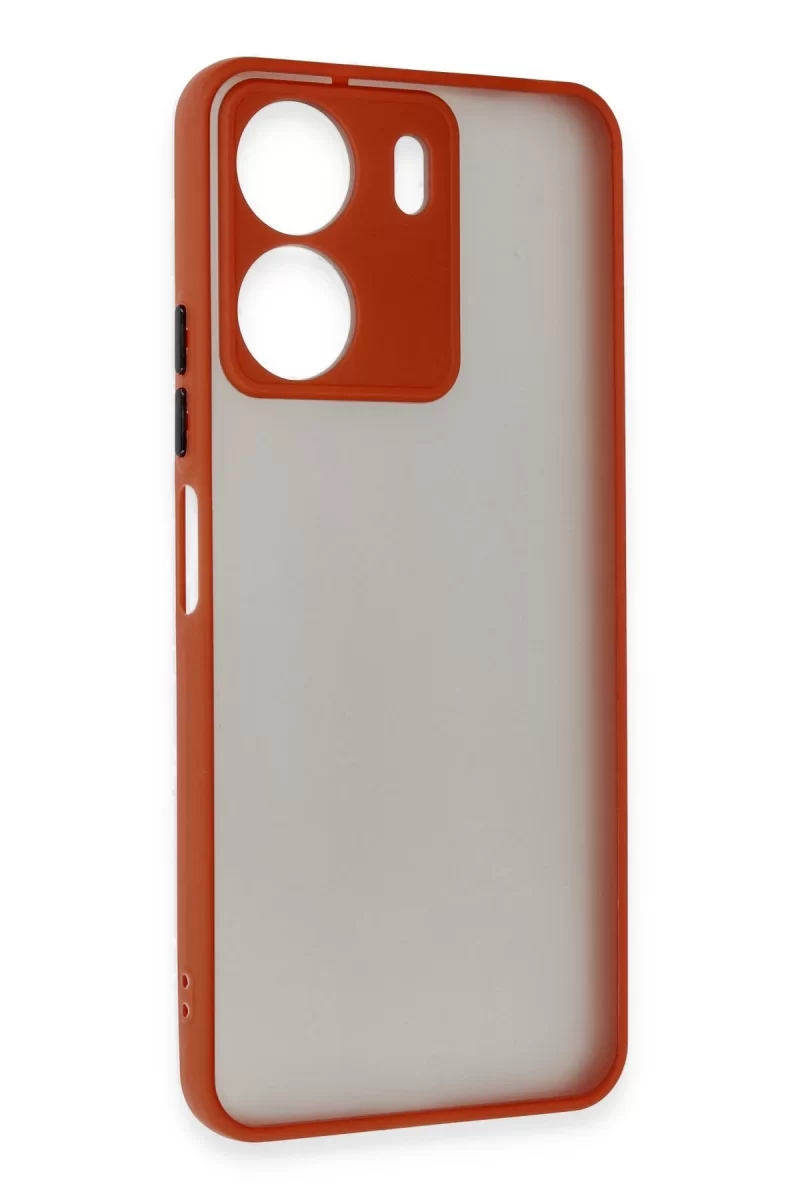 Newface Xiaomi Redmi 13C Kılıf Montreal Silikon Kapak - Kırmızı