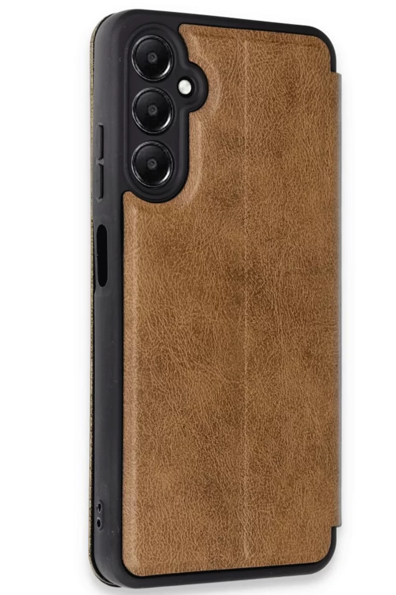 Newface Samsung Galaxy A35 5G Kılıf Flip Cover - Taba