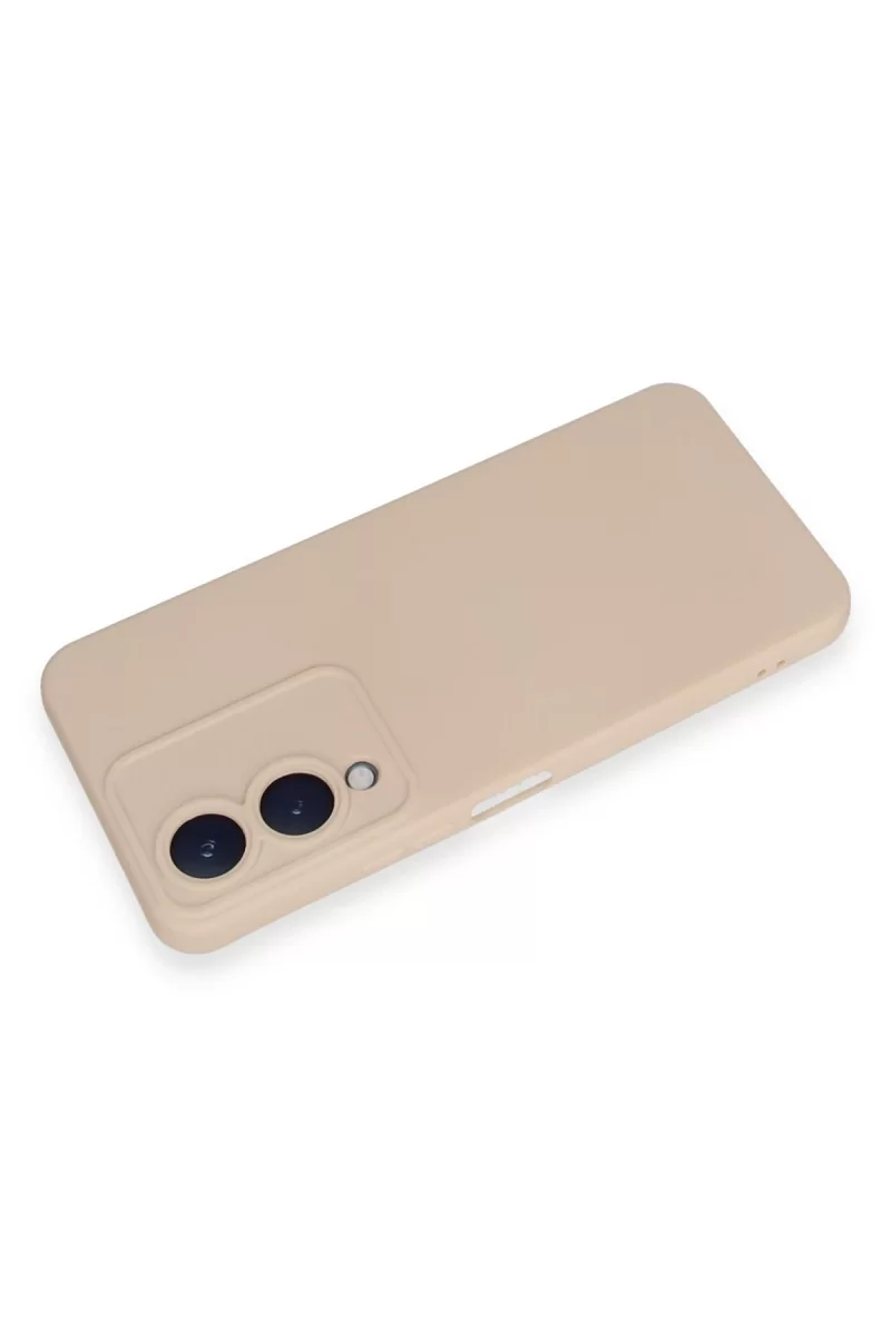 Newface Vivo Y17S Kılıf Nano içi Kadife Silikon - Pudra