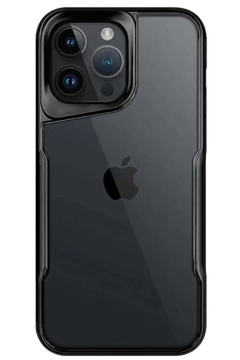 Newface Apple iPhone 15 Pro Max Kılıf Boyi Silikon Kapak - Siyah