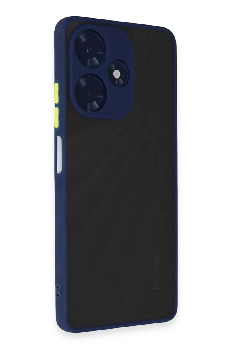 Newface İnfinix Hot 30 4G Kılıf Montreal Silikon Kapak - Lacivert
