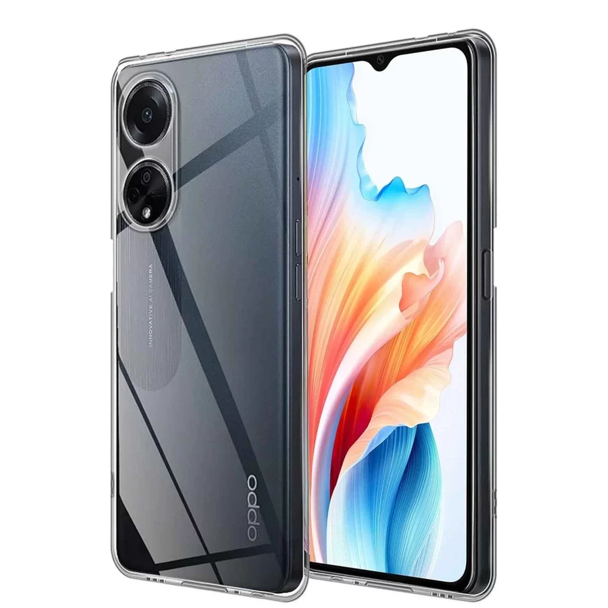 Newface Oppo A38 Kılıf Lüx Şeffaf Silikon