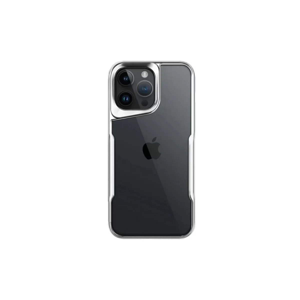 Newface Apple iPhone 16 Pro Max Kılıf Boyi Silikon Kapak - Gümüş