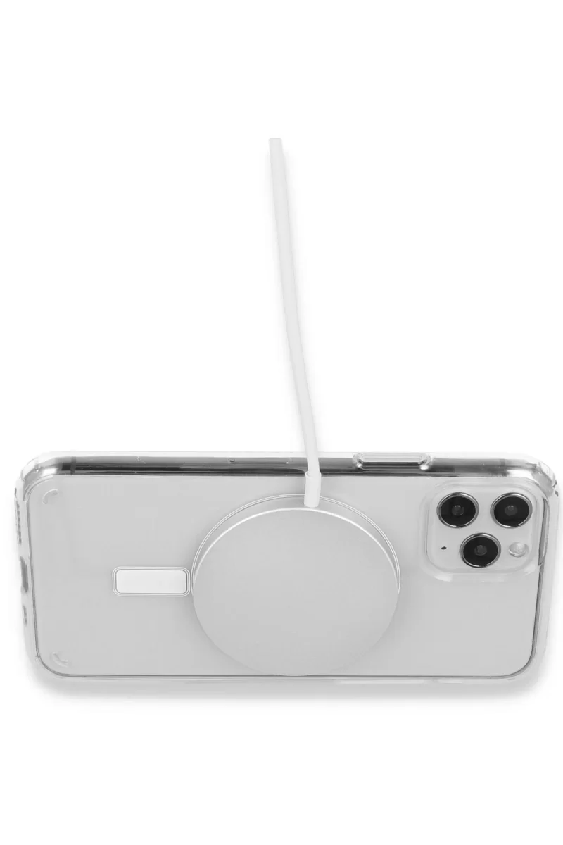 Newface Apple iPhone 16 Plus Kılıf Pc Real Magsafe Kapak - Şeffaf
