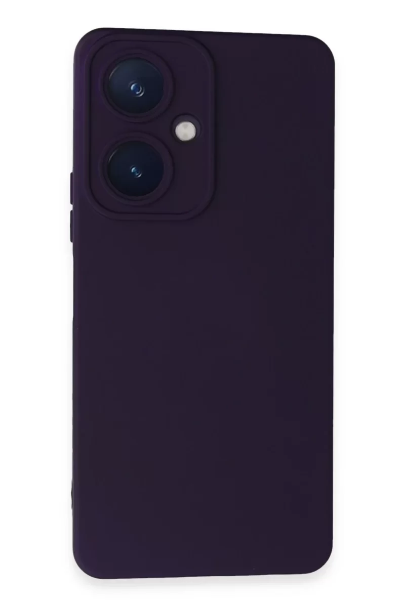 Newface Vivo Y27 Kılıf Nano içi Kadife Silikon - Mor