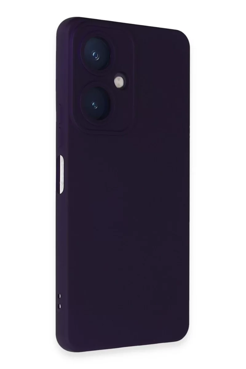 Newface Vivo Y27 Kılıf Nano içi Kadife Silikon - Mor