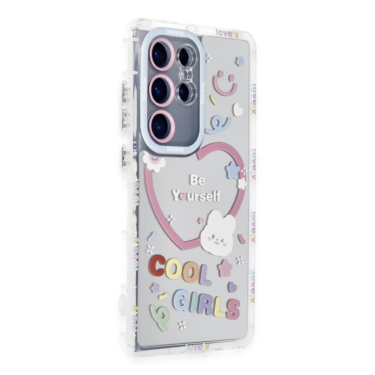 Newface Samsung Galaxy S23 Ultra Kılıf Reflexion Desenli Kapak - Desen 1