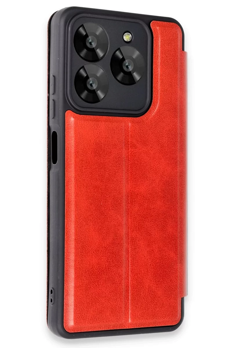 Newface General Mobile Era 50 Kılıf Flip Cover - Kırmızı