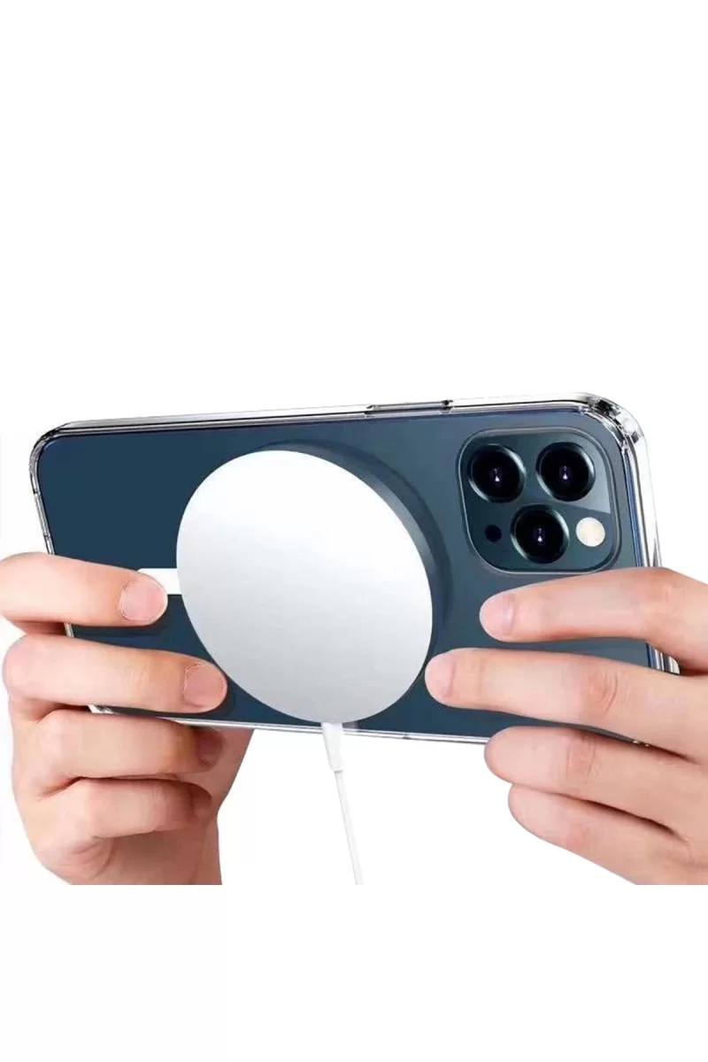 Newface Apple iPhone 16 Pro Kılıf Pc Real Magsafe Kapak - Şeffaf
