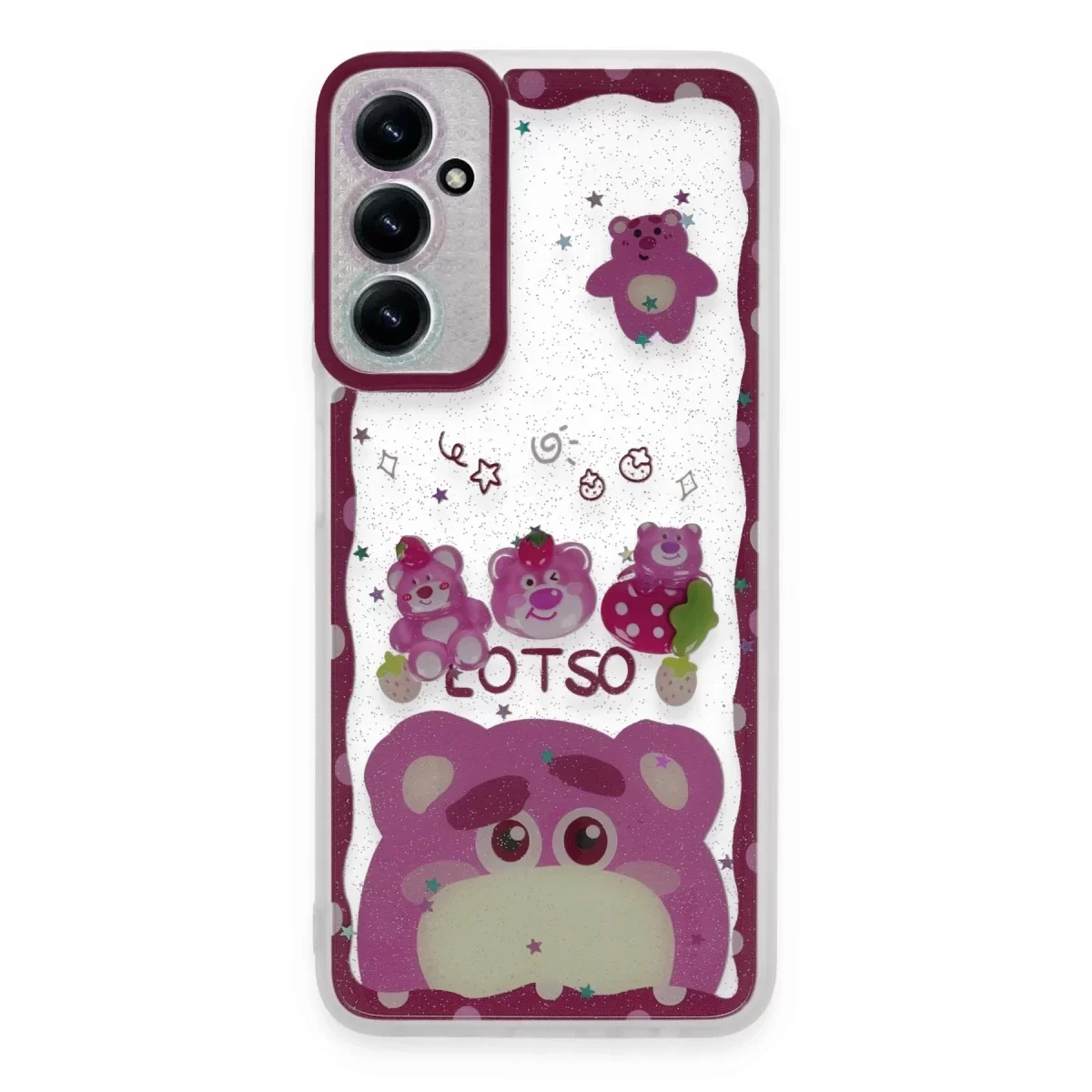 Newface Samsung Galaxy A25 5G Kılıf Sweet Desenli Silikon Kapak - Pembe