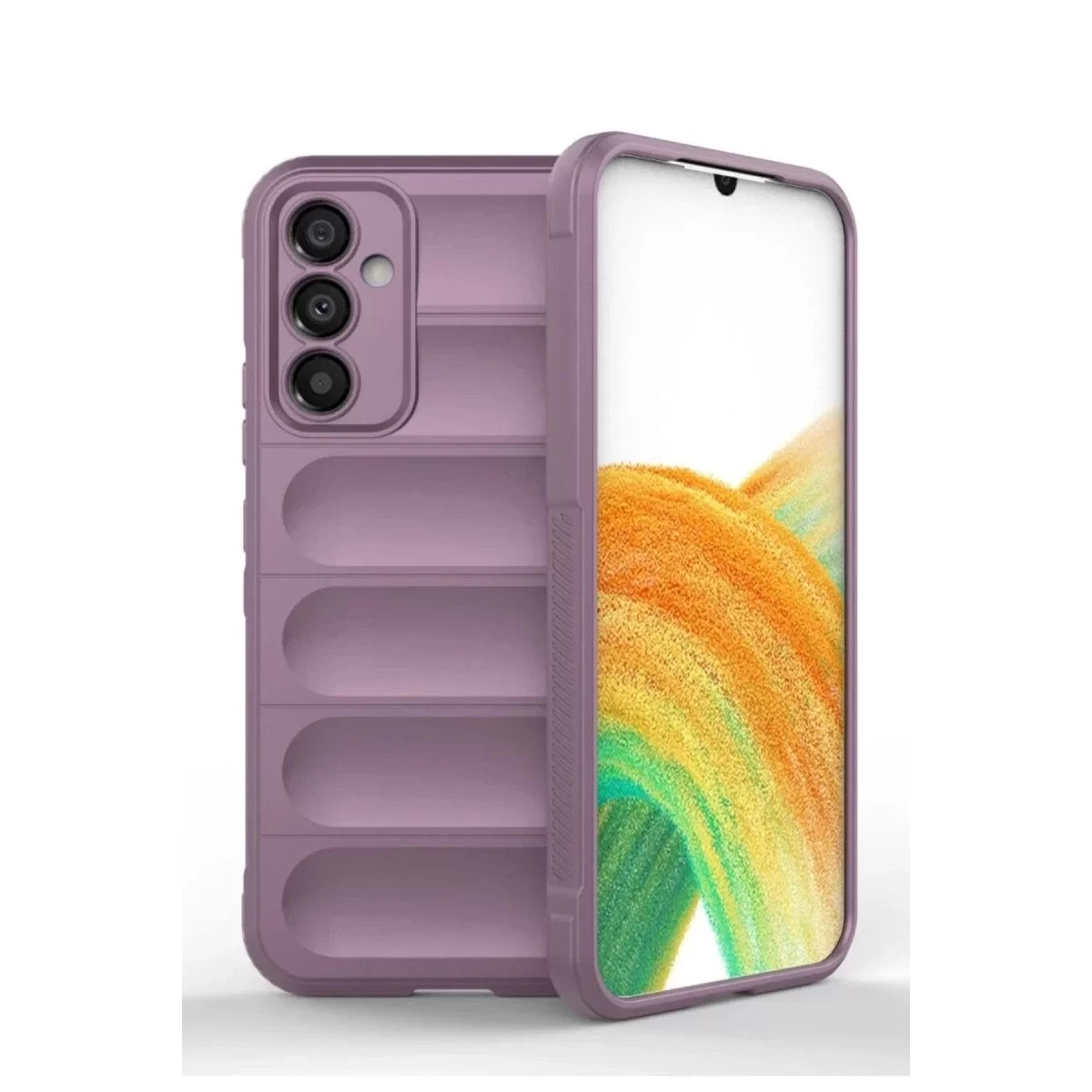 Newface Samsung Galaxy A15 4G Kılıf Optimum Silikon - Mor