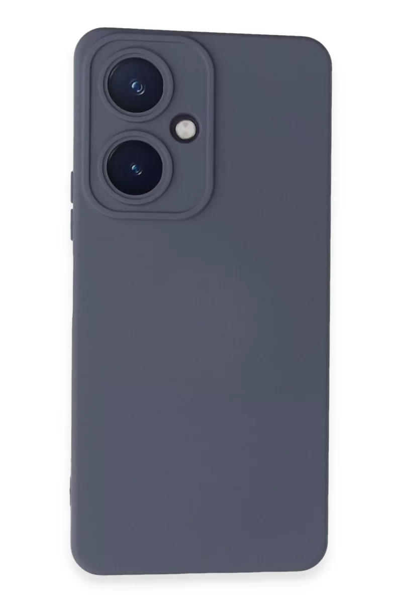 Newface Vivo Y27 Kılıf Nano içi Kadife Silikon - Gri