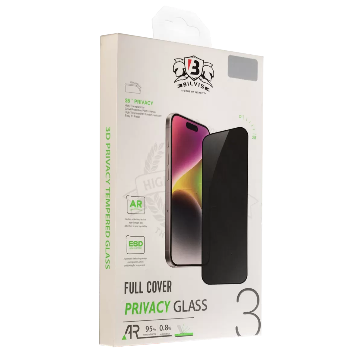 Newface Apple iPhone 12 Pro Max Bilvis 3D Hayalet Cam Ekran Koruyucu