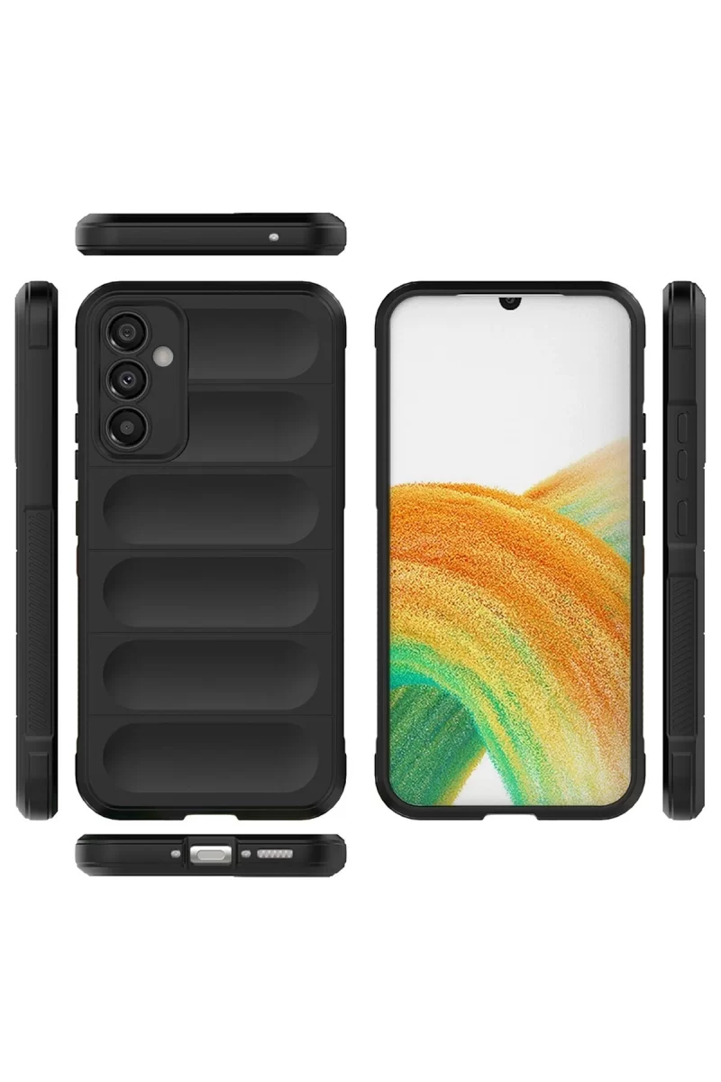 Newface Samsung Galaxy A25 5G Kılıf Optimum Silikon - Siyah