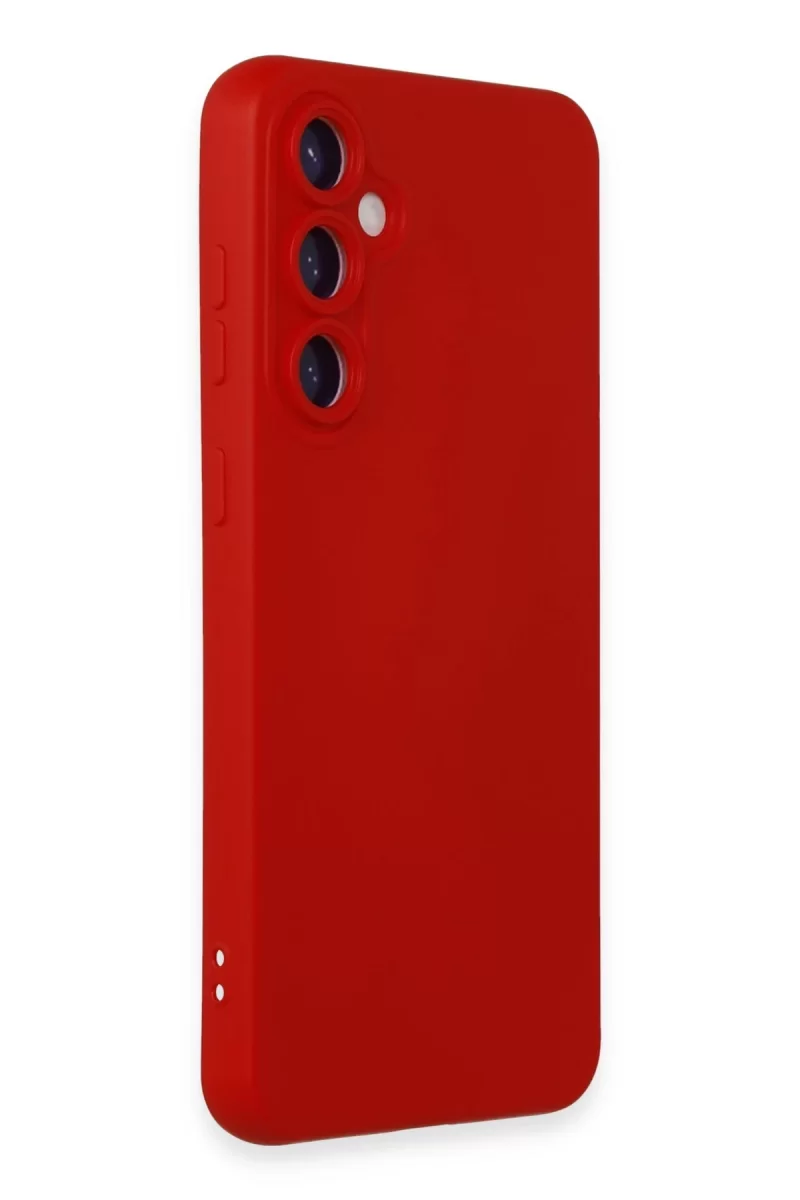 Newface Samsung Galaxy S24 Kılıf Nano içi Kadife Silikon - Kırmızı