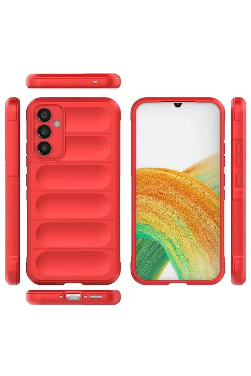 Newface Samsung Galaxy A25 5G Kılıf Optimum Silikon - Kırmızı