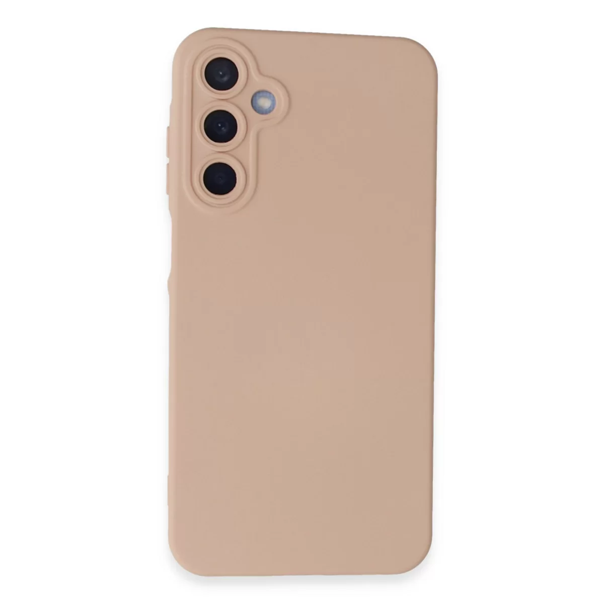 Newface Samsung Galaxy A15 4G Kılıf Nano içi Kadife Silikon - Pudra