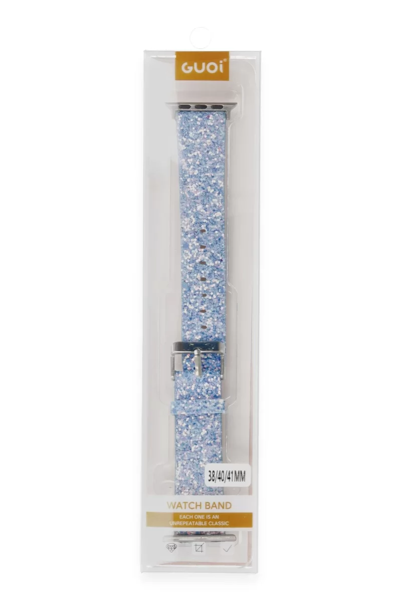Newface Apple Watch 42mm Starry Taşlı Kordon - Turkuaz