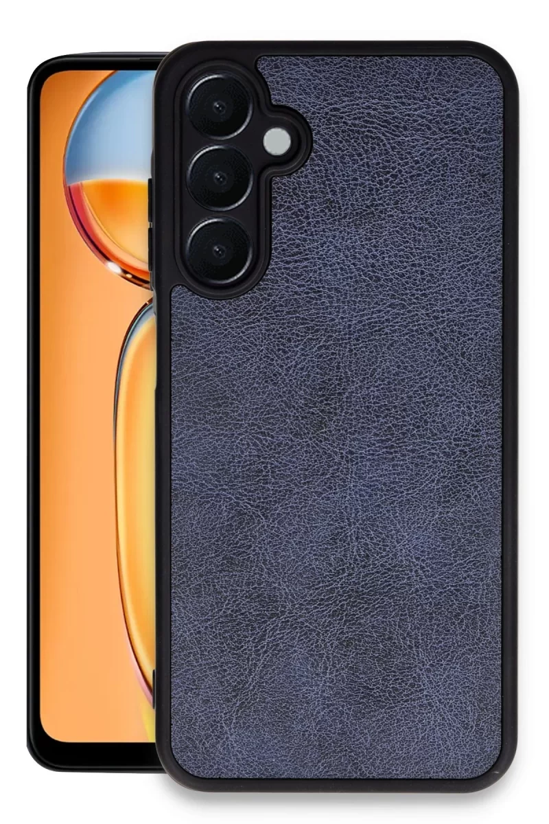 Newface Samsung Galaxy A05S Kılıf Aras Deri Kapak - Lacivert