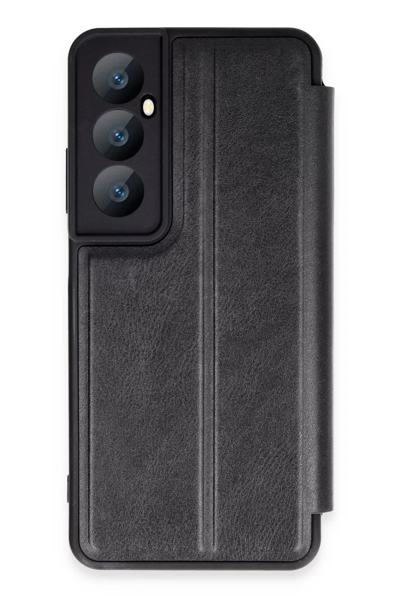 Newface Realme C65 Kılıf Flip Cover - Siyah