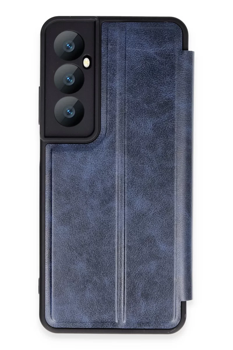 Newface Realme C65 Kılıf Flip Cover - Lacivert