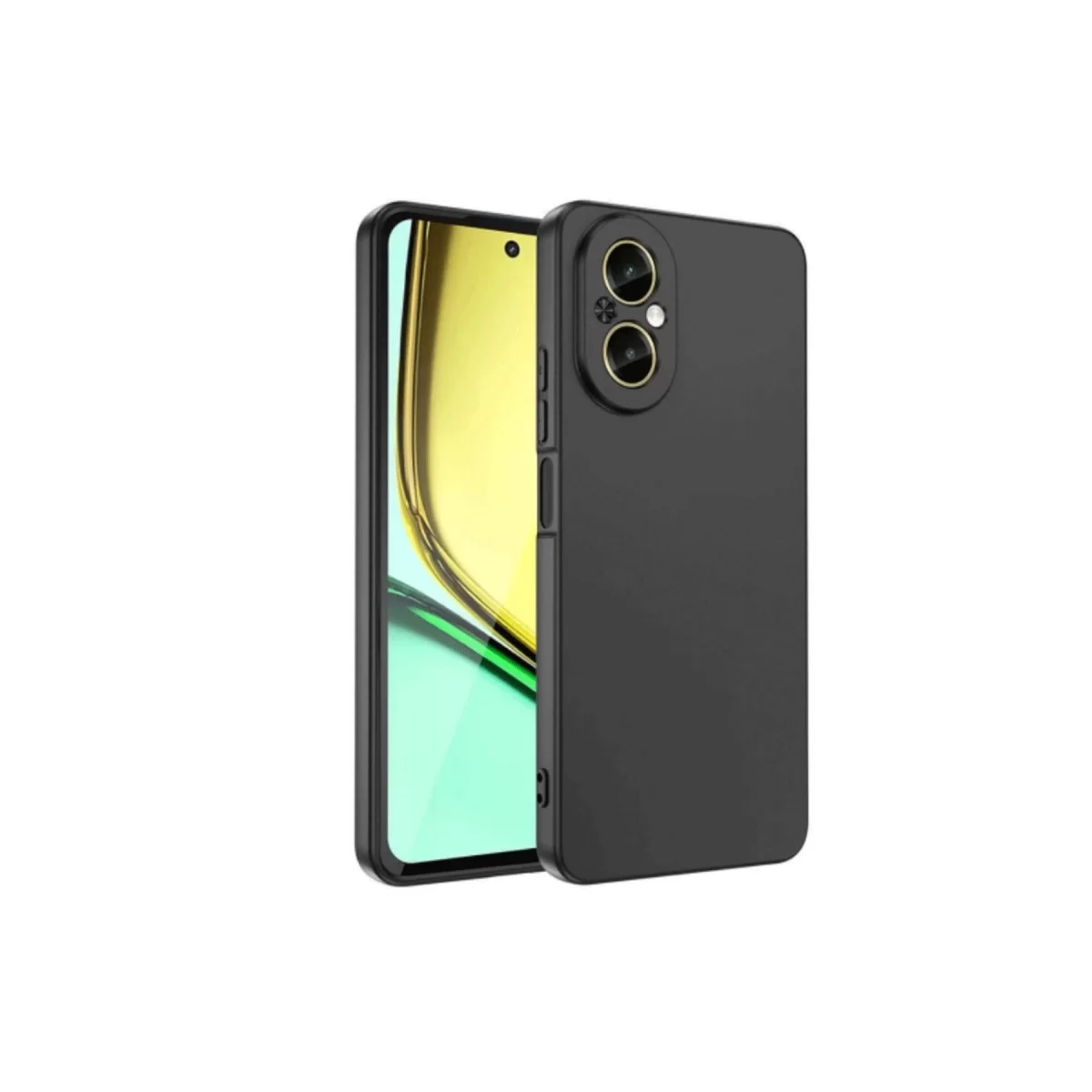 Newface Realme 12 Lite Kılıf First Silikon - Siyah