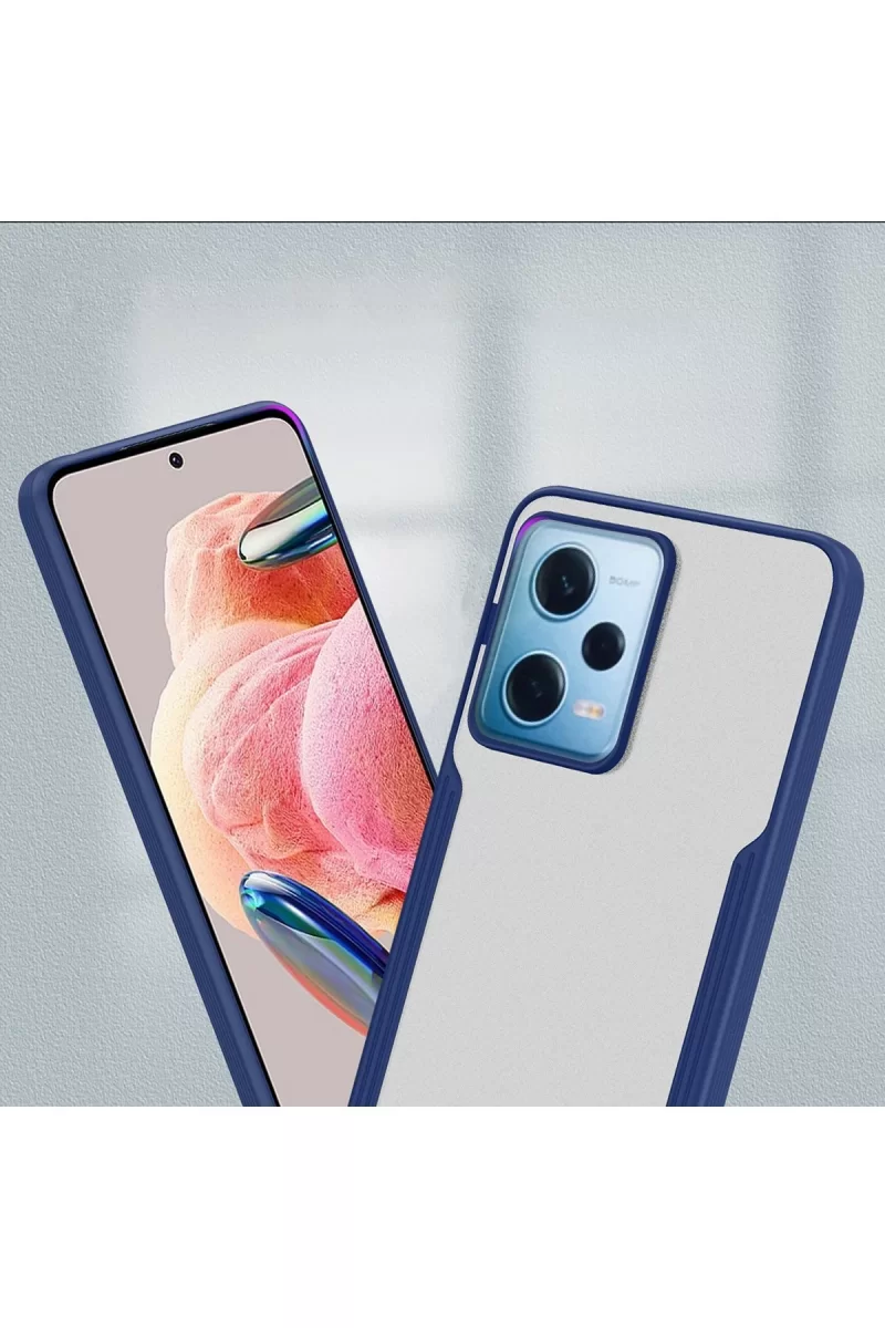 Newface Xiaomi Redmi Note 12 5G Kılıf Platin Silikon - Lacivert