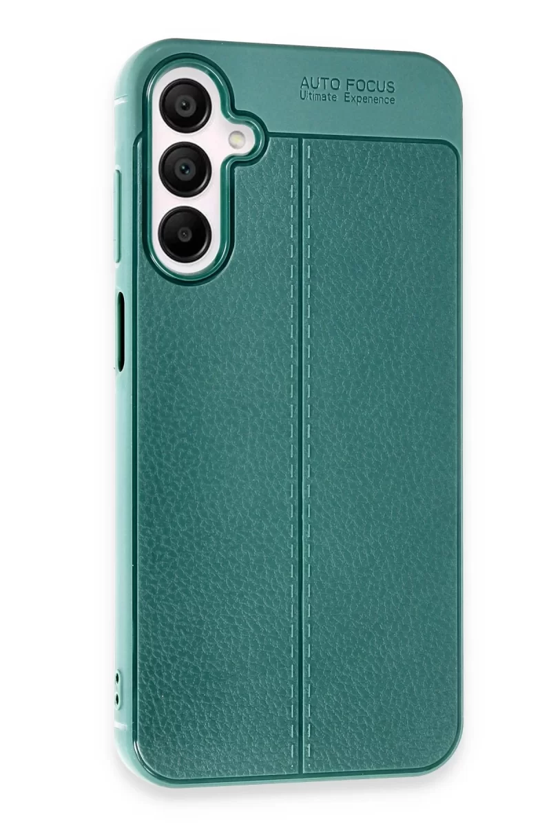 Newface Samsung Galaxy A15 4G Kılıf Auto Focus Kapak - Koyu Yeşil