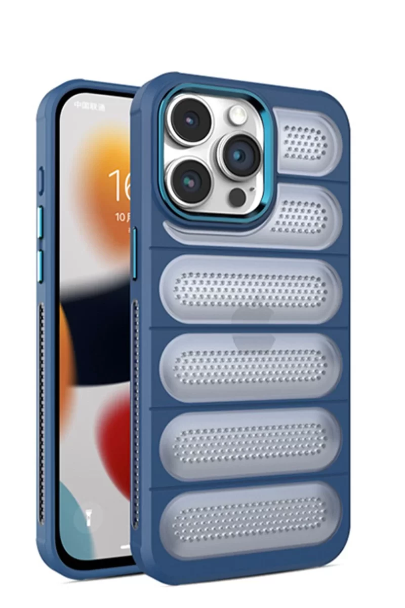 Newface Apple iPhone 15 Pro Kılıf Airmax Silikon Kapak - Lacivert