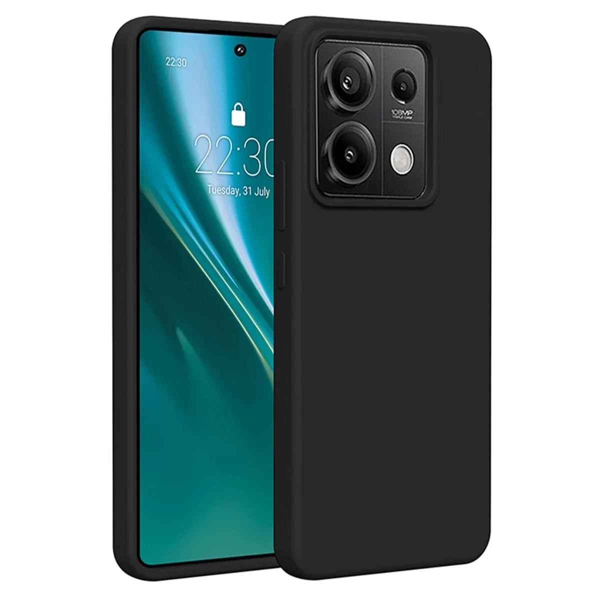 Newface Xiaomi Redmi Note 13 4G Kılıf First Silikon - Siyah