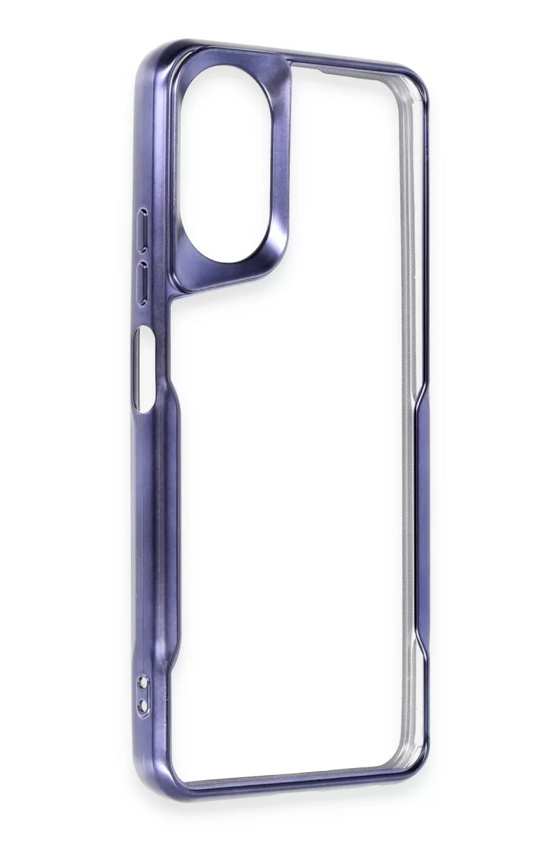 Newface Oppo A38 Kılıf Boyi Silikon Kapak - Lacivert