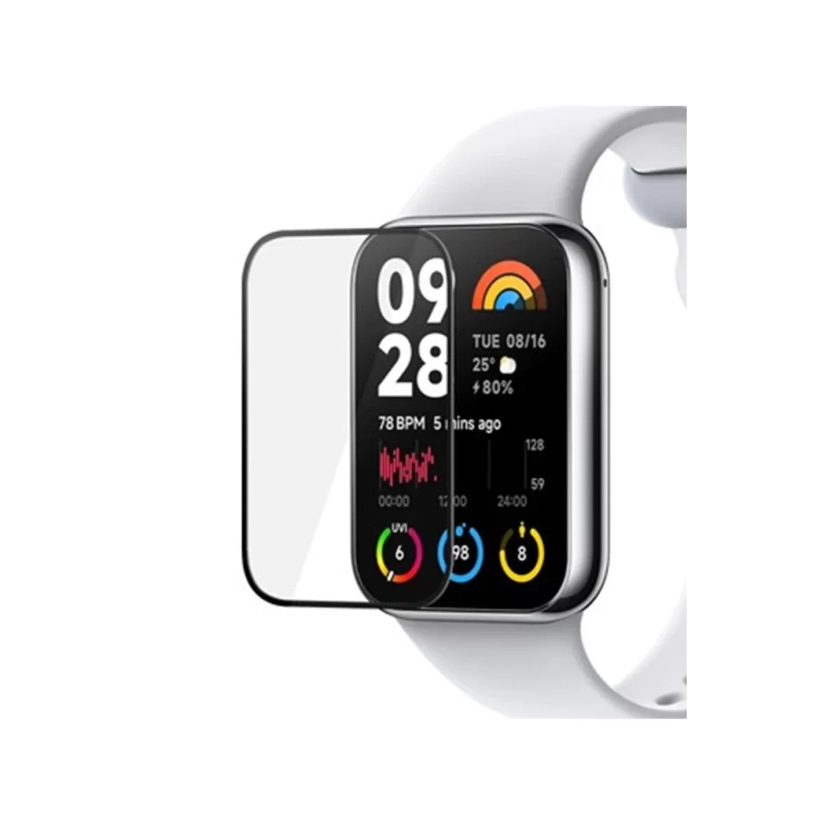 Newface Xiaomi Smart Band 8 Pro Polymer Nano Ekran Koruyucu - Şeffaf