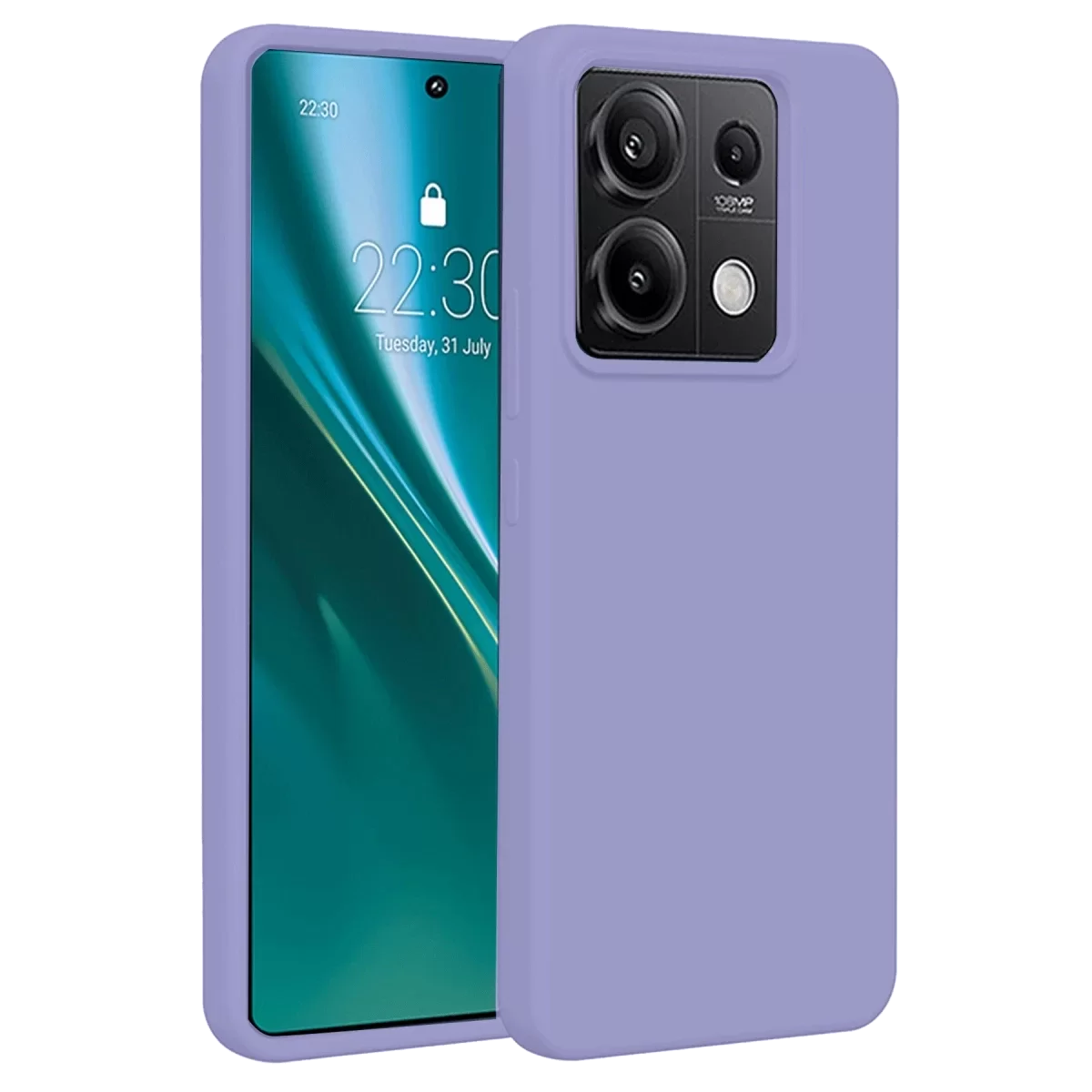 Newface Xiaomi Redmi Note 13 4G Kılıf First Silikon - Lila