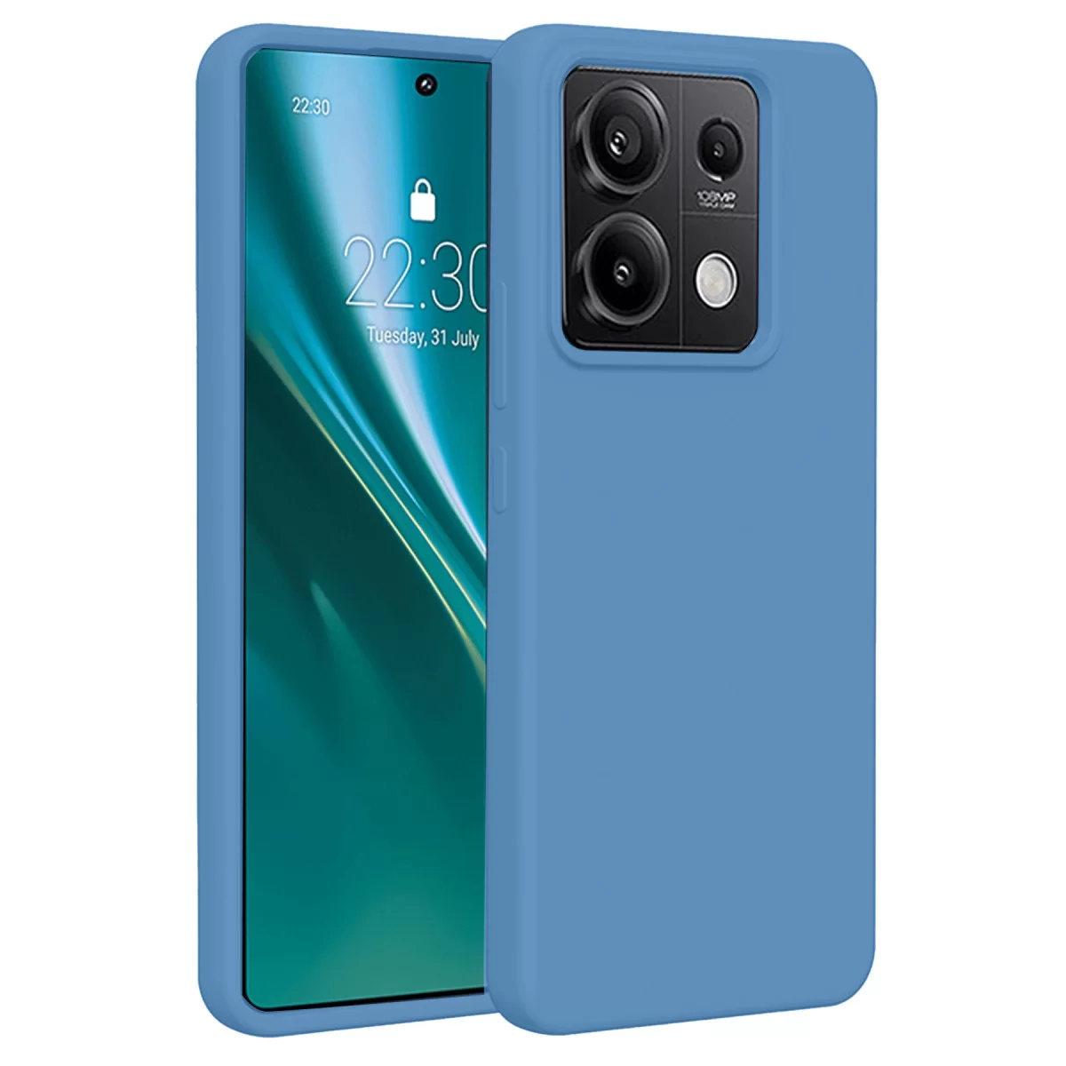 Newface Xiaomi Redmi Note 13 4G Kılıf First Silikon - Mavi