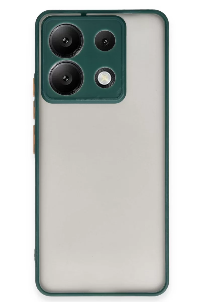 Newface Xiaomi Redmi Note 13 5G Kılıf Montreal Silikon Kapak - Yeşil