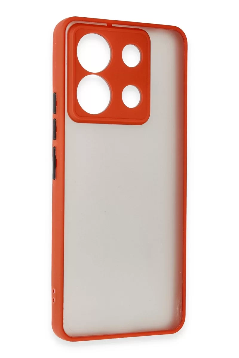 Newface Xiaomi Redmi Note 13 5G Kılıf Montreal Silikon Kapak - Kırmızı
