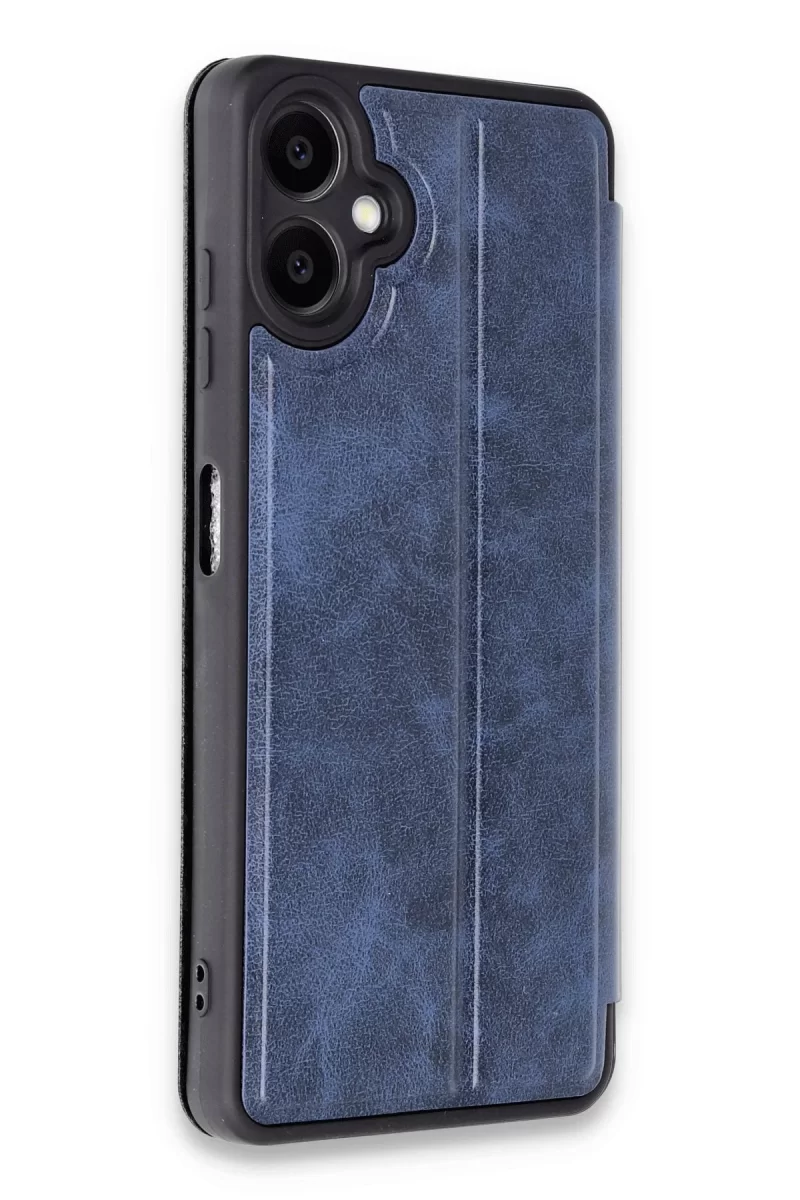 Newface Samsung Galaxy A06 Kılıf Flip Cover - Lacivert