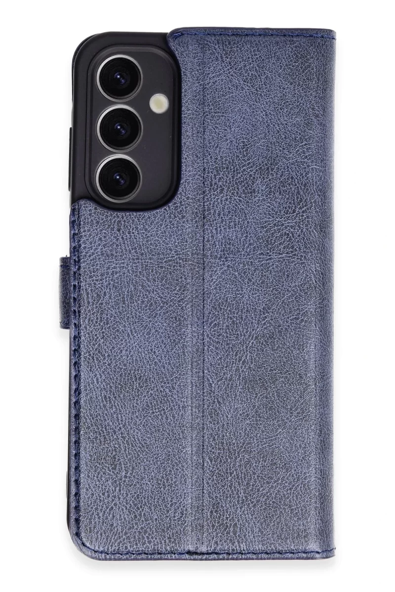 Newface Samsung Galaxy A25 5G Kılıf Trend S Plus Kapaklı Kılıf - Lacivert