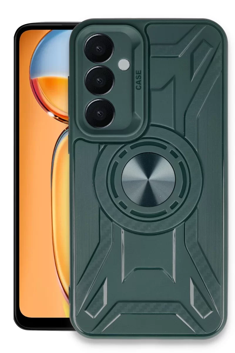 Newface Samsung Galaxy A05S Kılıf Lincoln Silikon - Koyu Yeşil